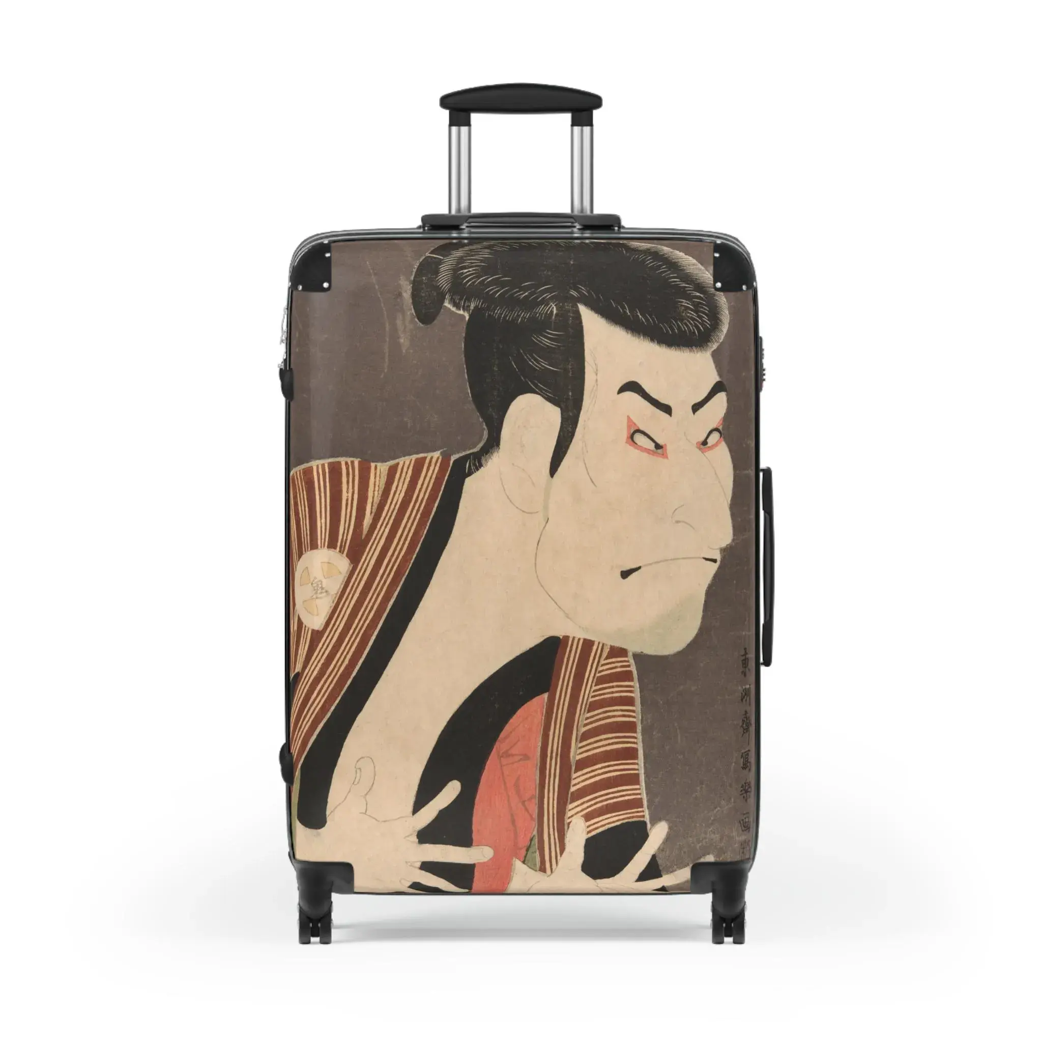 Otani Oniji III Ukiyo-e Suitcase - Toshusai Sharaku Japanese Kabuki Actor Carry-On - Edo Period Japan Art Print Luggage Gift