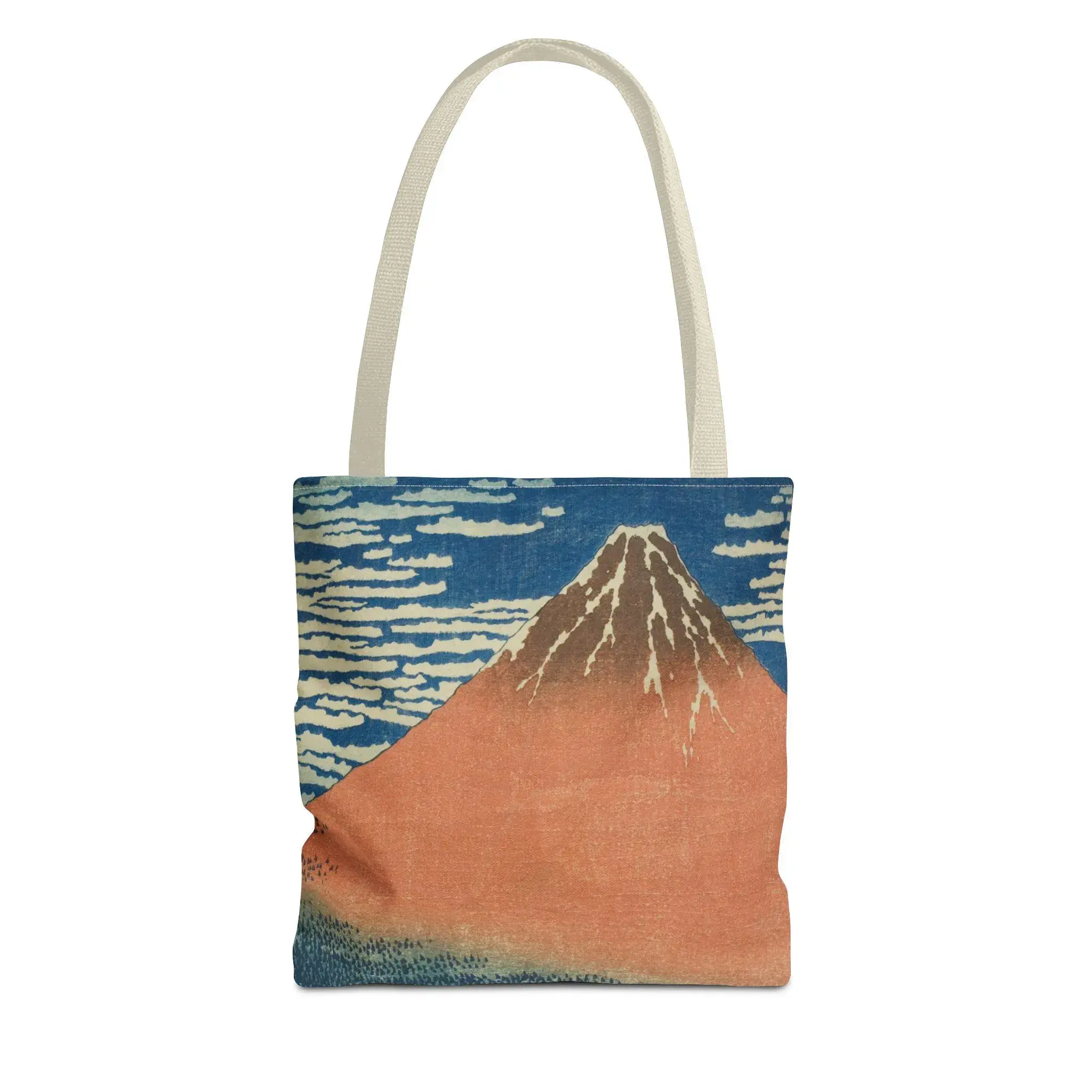 Red Fuji Tote Bag - Katsushika Hokusai Fine Art All-Over Print Japanese Ukiyo-e Tote