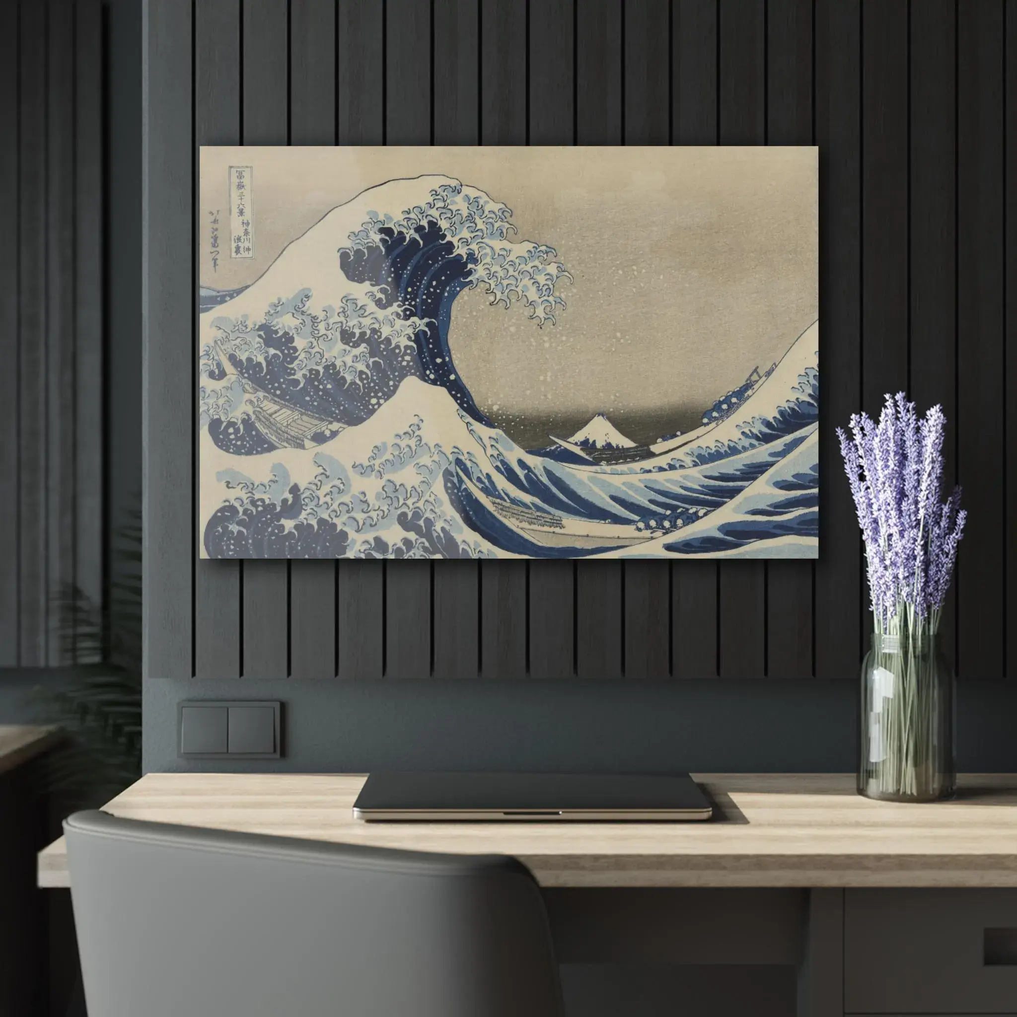The Great Wave off Kanagawa by Katsushika Hokusai - Premium Acrylic Wall Art Print, Japandi Zen Decor for Home or Office