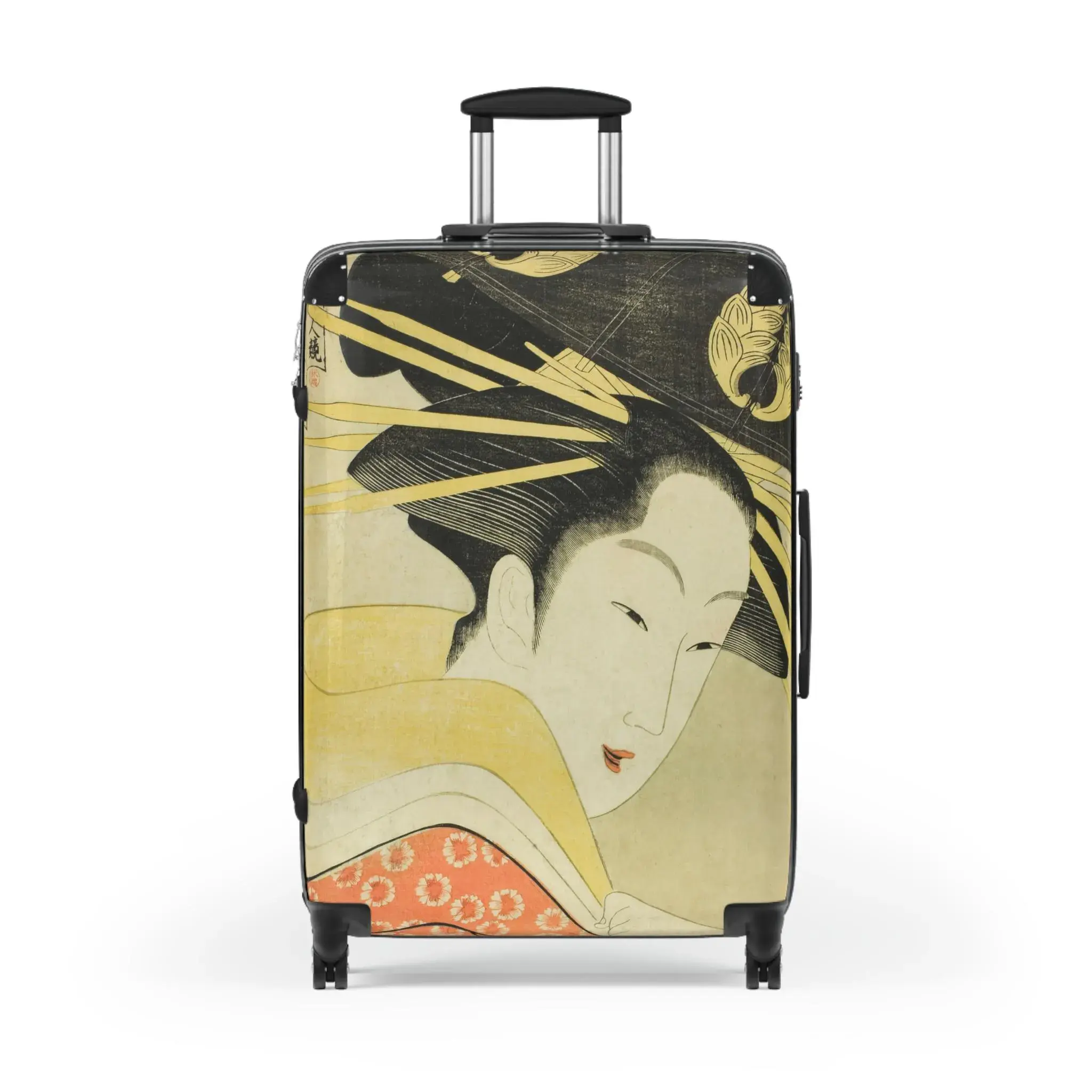 Misayama of the Chojiya Suitcase - Chokosai Eisho Japanese Ukiyo-e Bijin-ga Art Carry-On - Edo Geisha Courtesan Print Luggage Gift